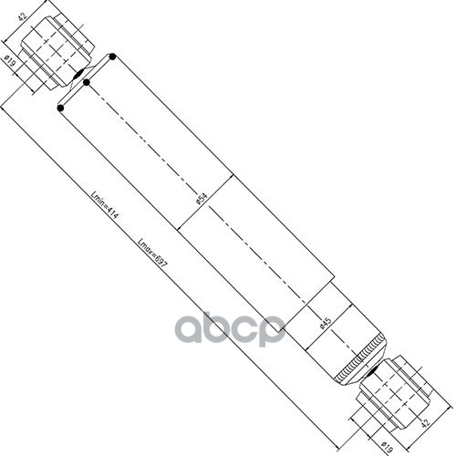 Z97321r_амортизатор Задний_zikmar Zikmar арт. Z97321R