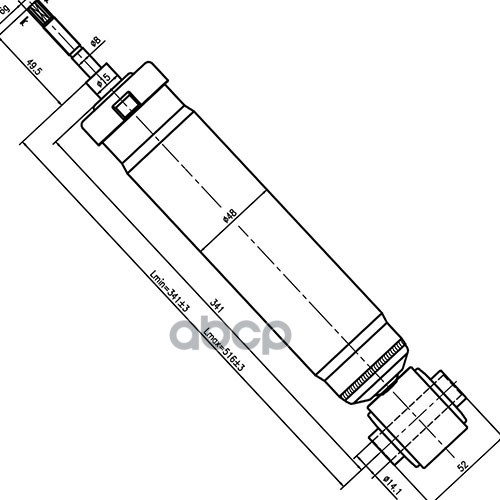 Z97274r_амортизатор Задний_zikmar Zikmar арт. Z97274R