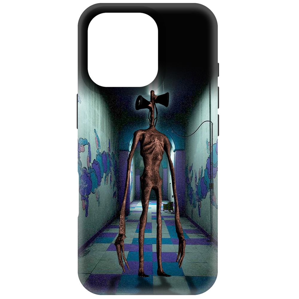 

Чехол-накладка Krutoff Soft Case Хаги Ваги - Сиреноголовый для iPhone 16 Pro черный