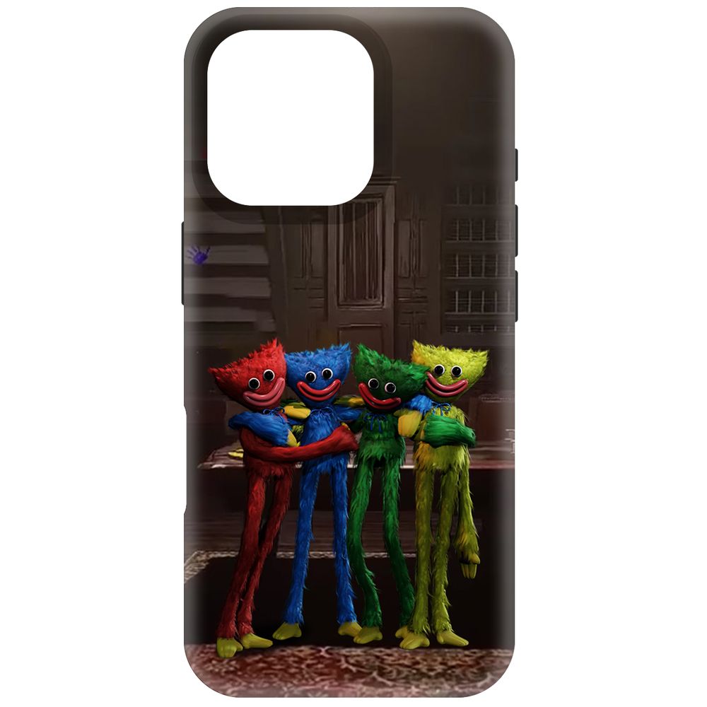 

Чехол-накладка Krutoff Soft Case Хаги Ваги - Мини-Хаги для iPhone 16 Pro черный