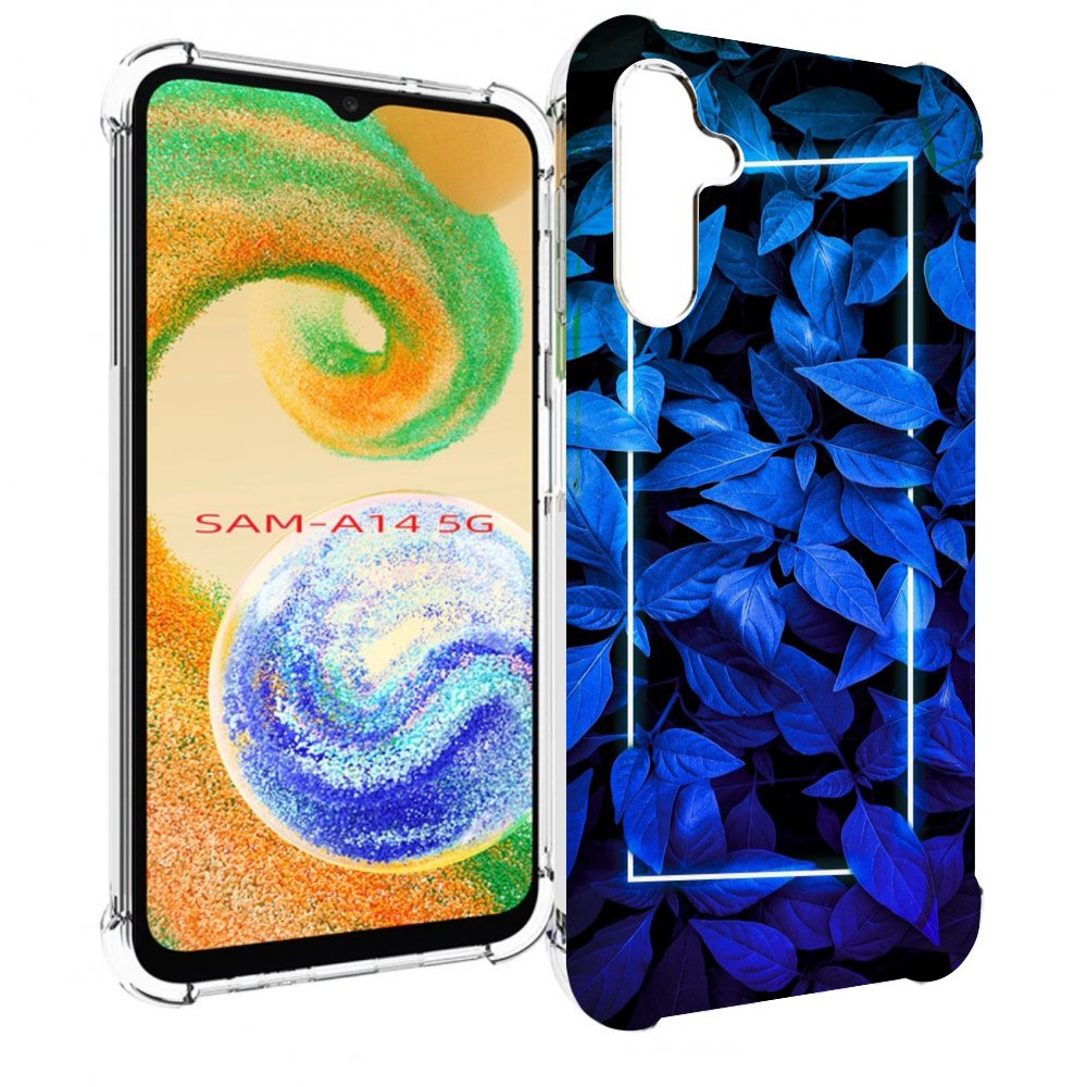 

Чехол MyPads голубые цветочки неон для Samsung Galaxy A14 5G, Прозрачный, Tocco