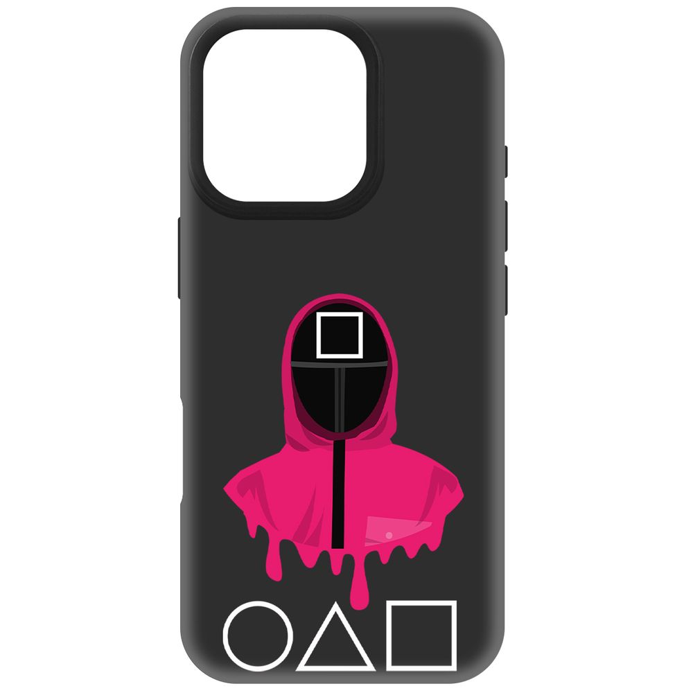 

Чехол-накладка Krutoff Soft Case Игра в кальмара-Начальник для iPhone 16 Pro черный