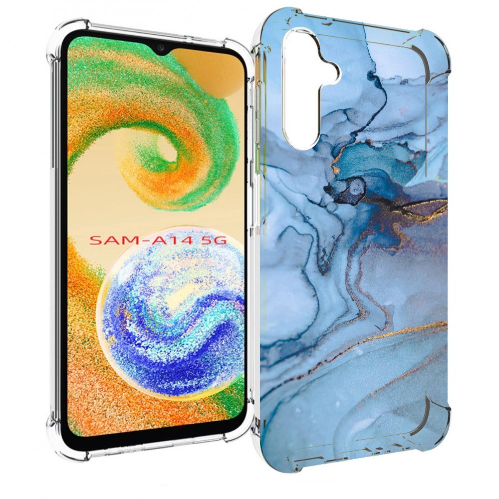 

Чехол MyPads голубой мрамор для Samsung Galaxy A14 5G, Прозрачный, Tocco