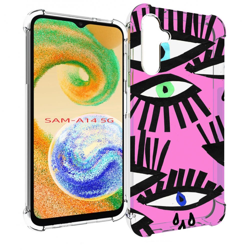 

Чехол MyPads глазки абстракция для Samsung Galaxy A14 5G, Прозрачный, Tocco