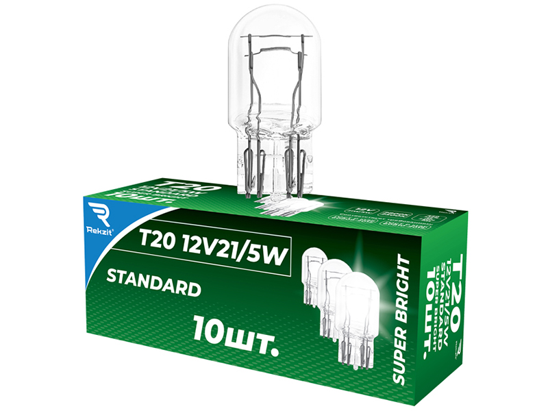 Лампа Rekzit T20 12V 21/5W Standart 90321