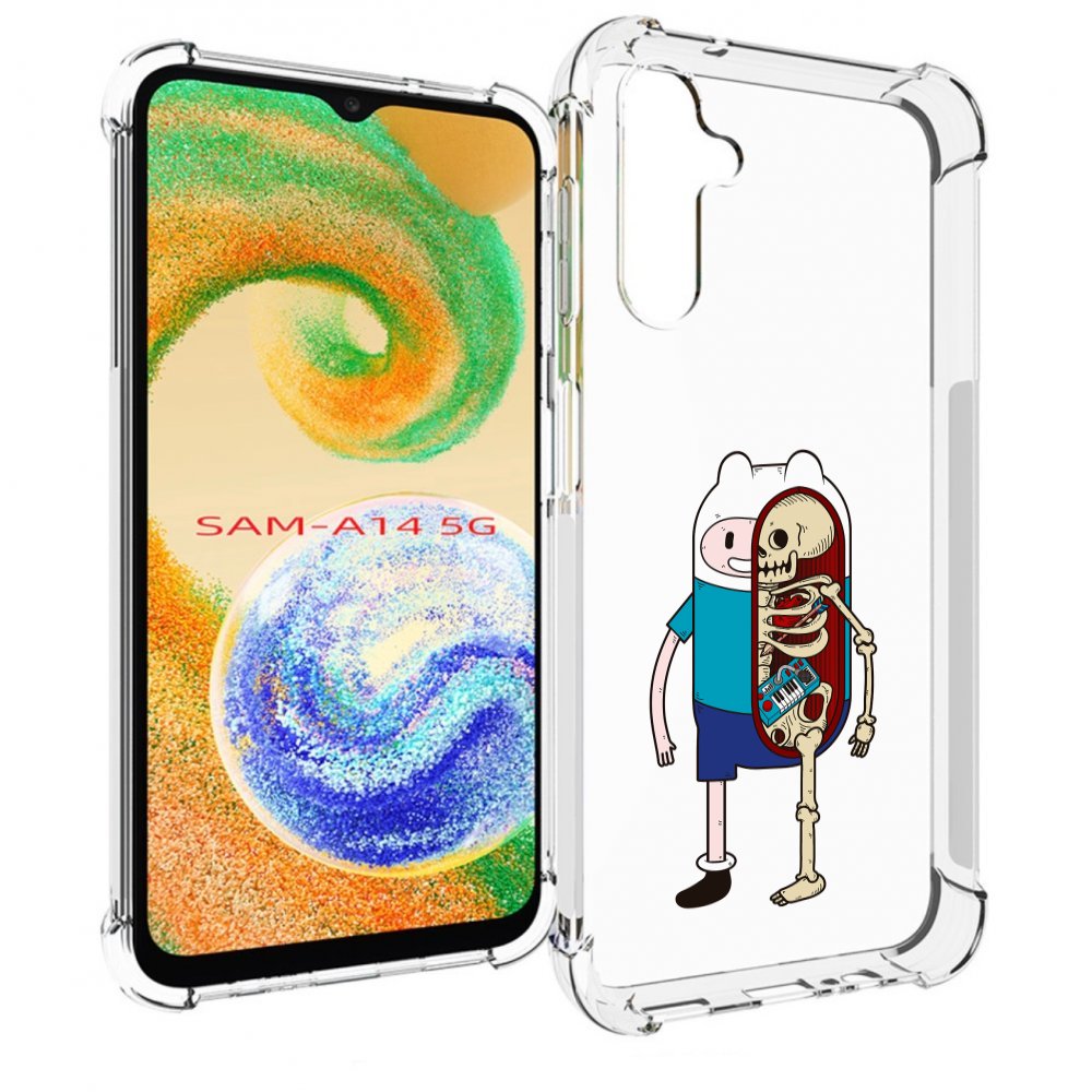 

Чехол MyPads Финн скелет для Samsung Galaxy A14 5G, Прозрачный, Tocco