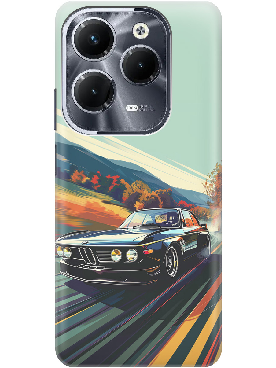 

Силиконовый чехол на Infinix Hot 40 / Hot 40 Pro с принтом "Гоночный BMW", Прозрачный;оранжевый;черный, 778679285