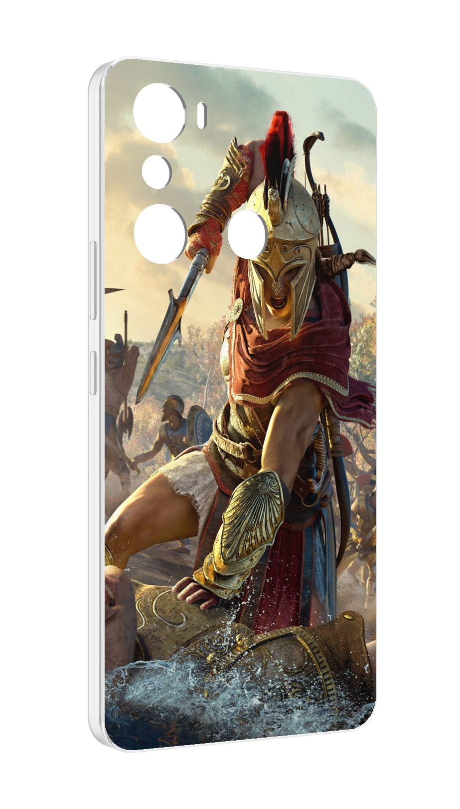 

Чехол MyPads Assassin's Creed Odyssey Kassandra мужской для Infinix Hot 20i, Прозрачный, Tocco