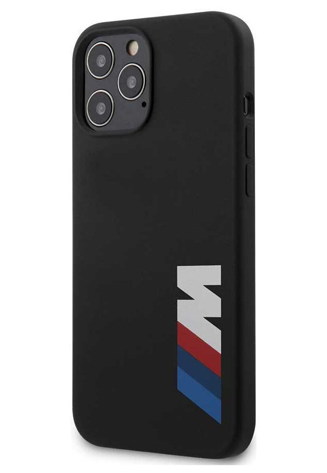 фото Чехол cg mobile bmw m-collection liquid silicone big printed logo iphone 12 pro max черный