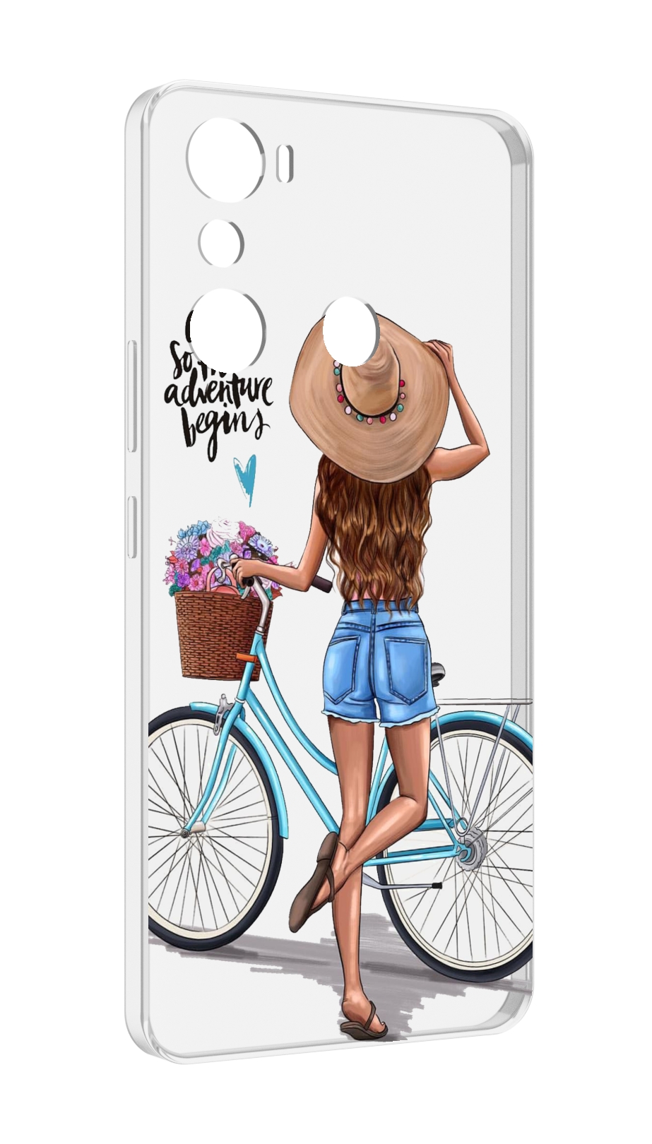 

Чехол MyPads Adventure женский для Infinix Hot 20i, Прозрачный, Tocco