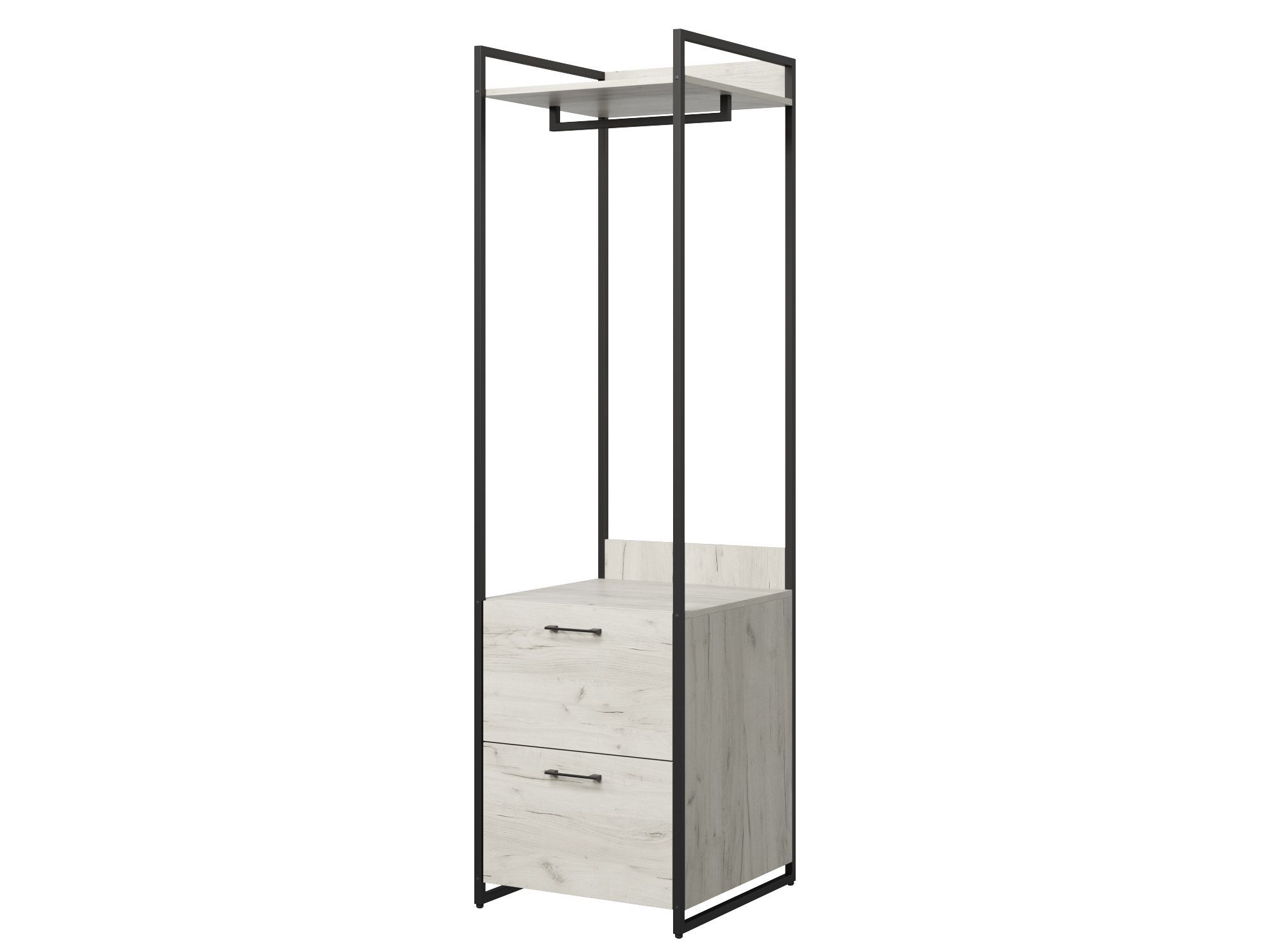 

Стеллаж 4 Сезона Urban Лофт 55x200 06, Дуб крафт белый, Urban Лофт