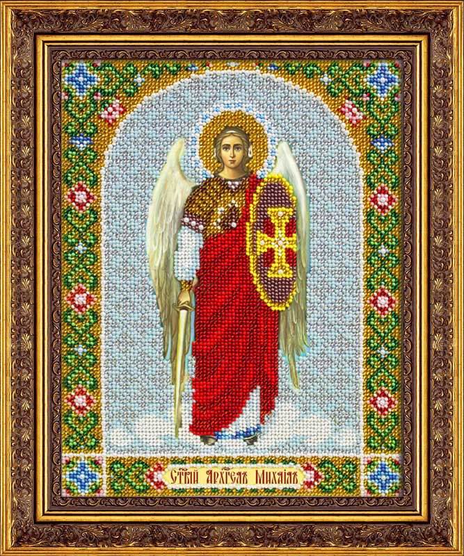 

Вышивка бисером Икона "Св.Арх.Михаил" ПТ-Б1050, 25x20 см от