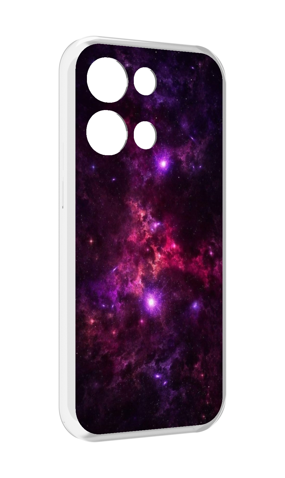 

Чехол MyPads фиолетовый-космос-с-облаками для OPPO Reno8 Pro, Прозрачный, Tocco