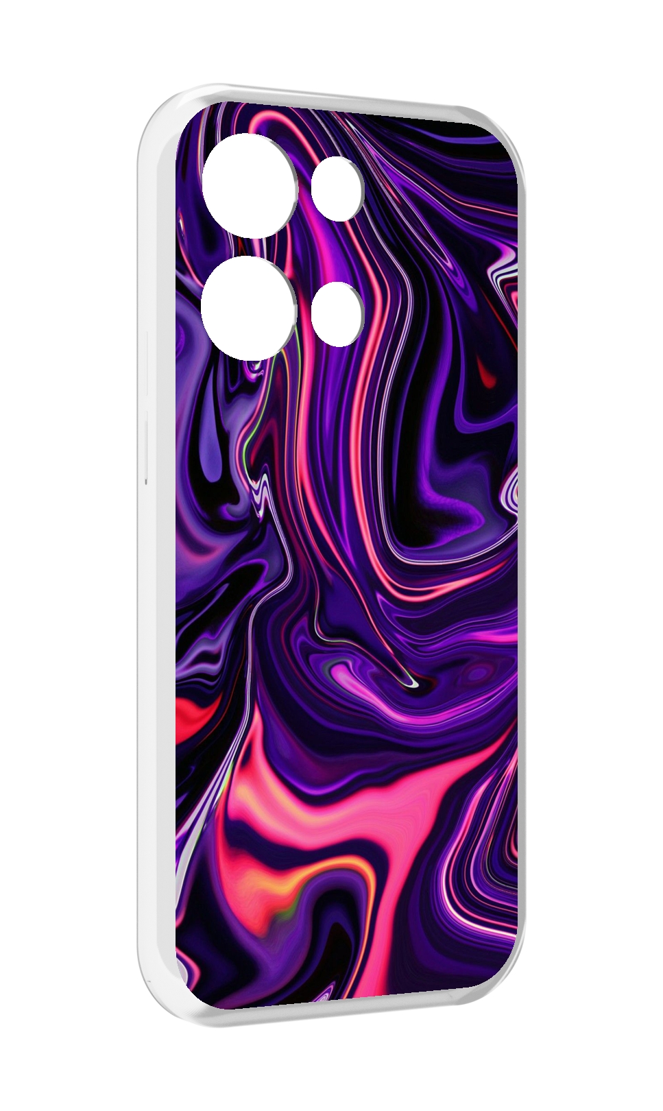 

Чехол MyPads фиолетовые краски для OPPO Reno8 Pro, Прозрачный, Tocco