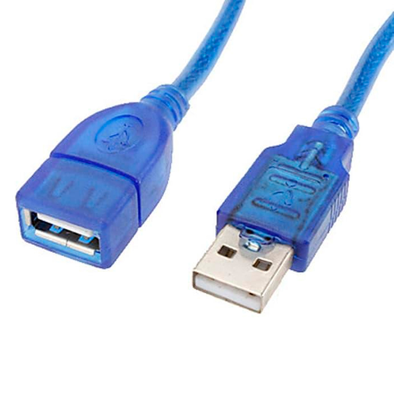 

Кабель NoBrand USB A - USB A вилка-розетка 0.3м синий