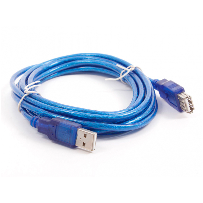 

Кабель NoBrand USB A - USB A вилка-розетка 3м синий