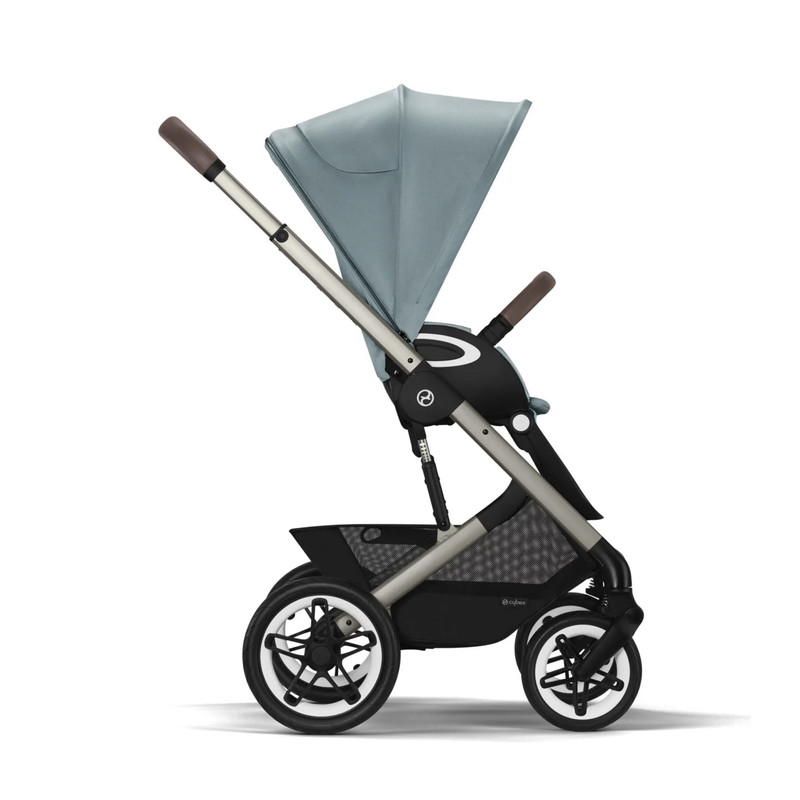 

Коляска детская Cybex Talos S Lux, Sky Blue, c накидкой и дождевиком, Talos S Lux