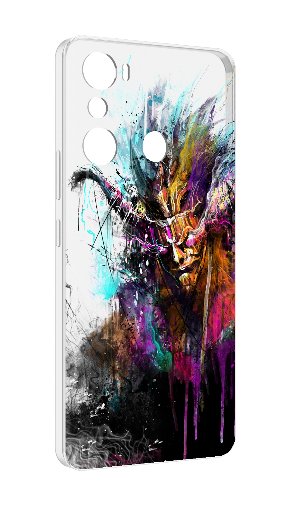 

Чехол MyPads яркий дьявол для Infinix Hot 20i, Прозрачный, Tocco