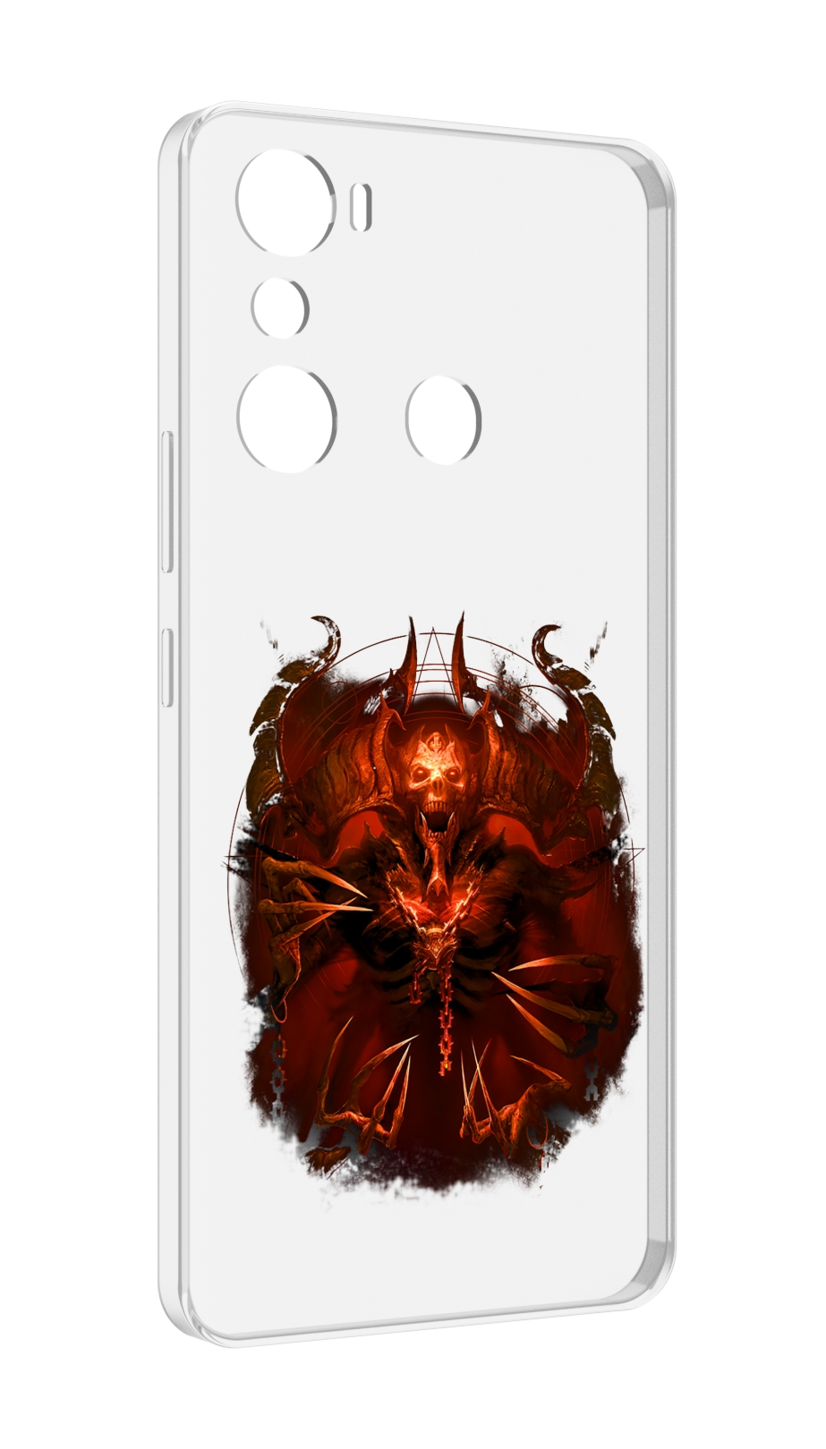

Чехол MyPads яркий демон для Infinix Hot 20i, Прозрачный, Tocco