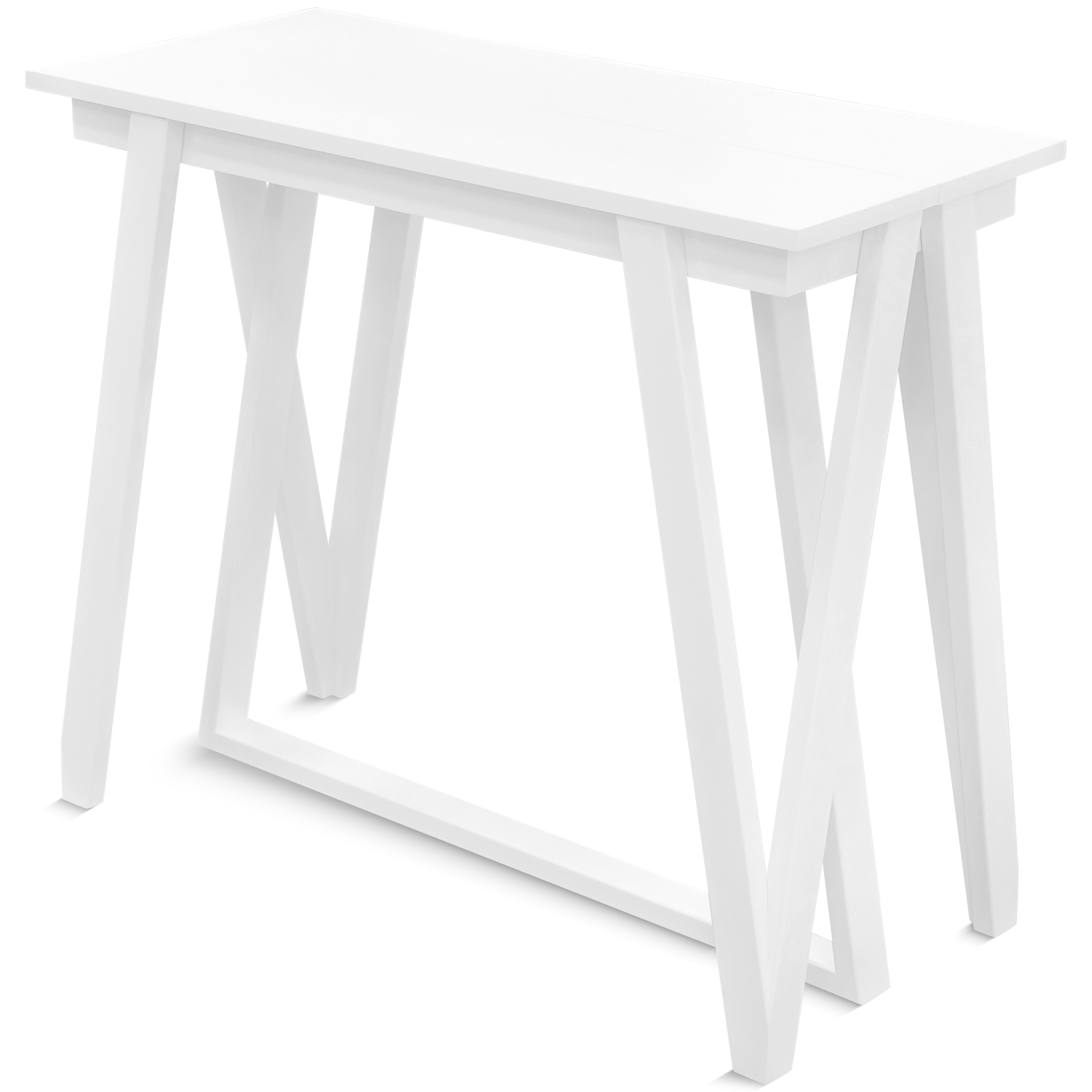 Раздвижной стол-консоль STULSTOL Vector W2.4, белый альпийский/белый