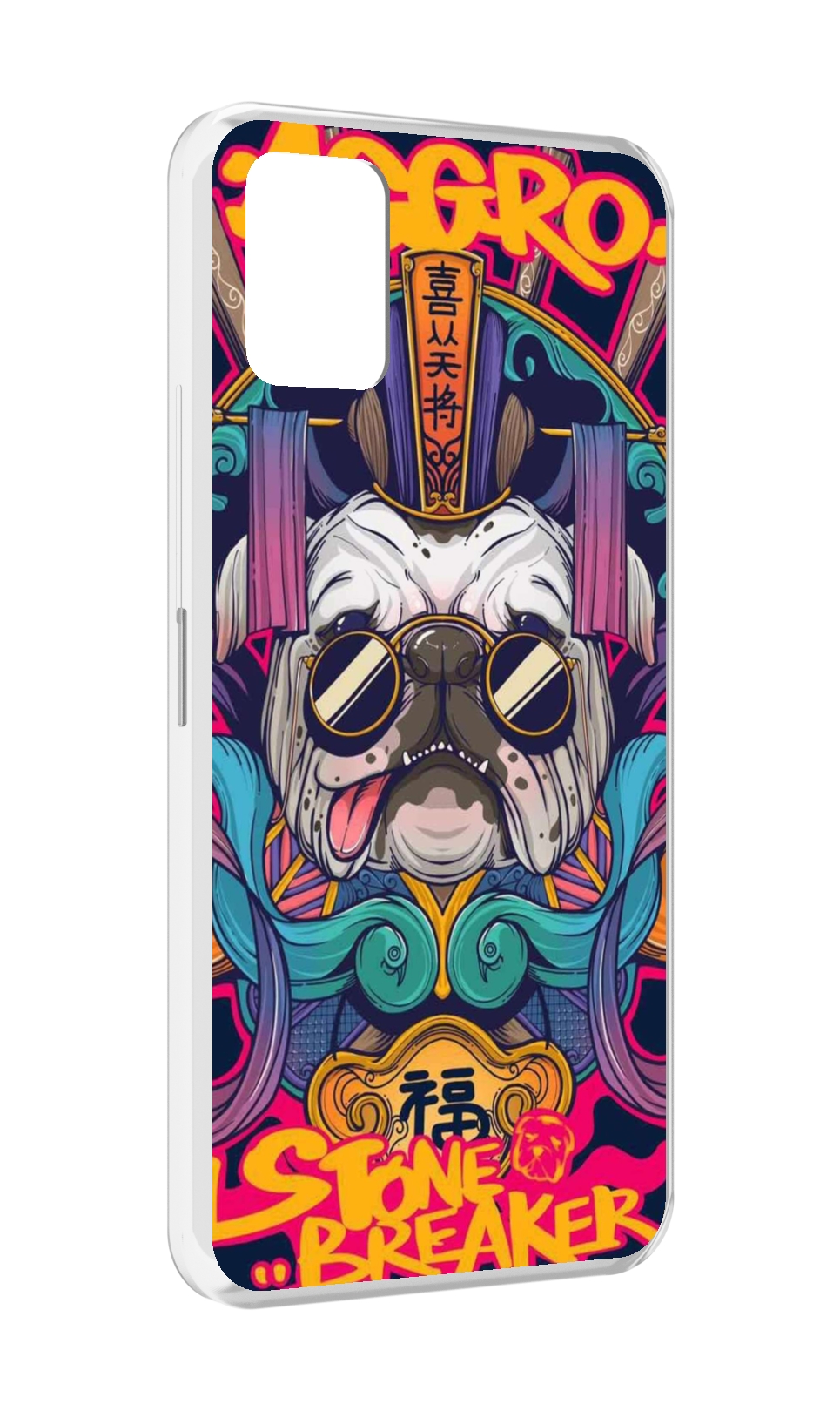 

Чехол MyPads мопс агро яркая для Umidigi Power 5, Прозрачный, Tocco