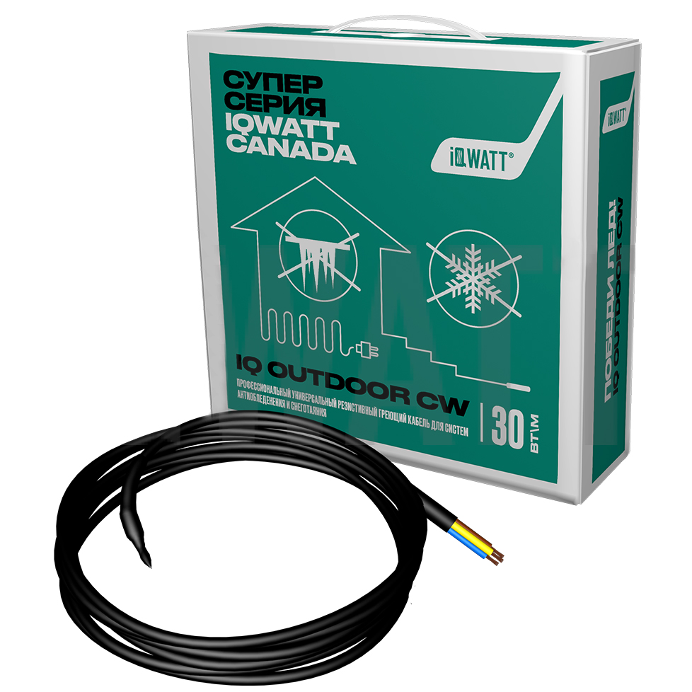 Резистивный кабель IQ OUTDOOR CW-120M светильник бра maytoni o578wl 01b unter den linden outdoor