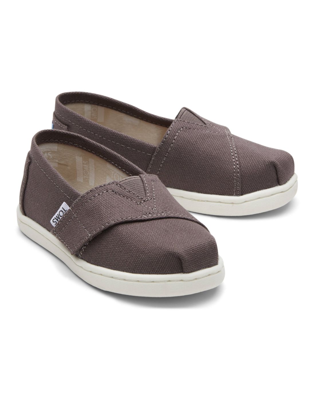 Слипоны детские Toms Alpargata 10010527, серый, 27,5