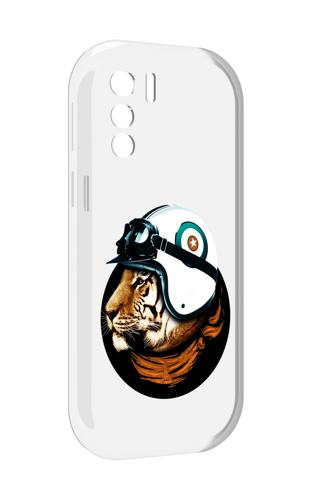 

Чехол MyPads Тигр в шлеме для UleFone Note 13P, Прозрачный, Tocco