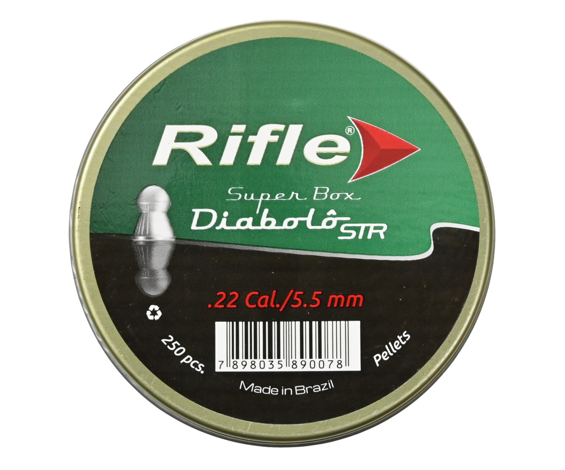 

Пуля пневм. RIFLE STR Basic Series Diabolo 5,5 мм. 0,9 гр. (250 шт. в банке) 5013EX, Серебристый, Diabolo