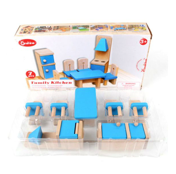 фото Набор деревянной мебели кухня, 7 предметов наша игрушка