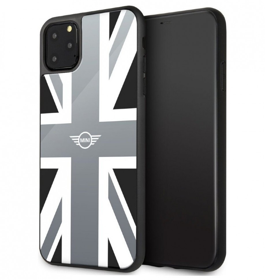 фото Чехол cg mobile mini tempered glass union jack iphone 11 pro max серебристый