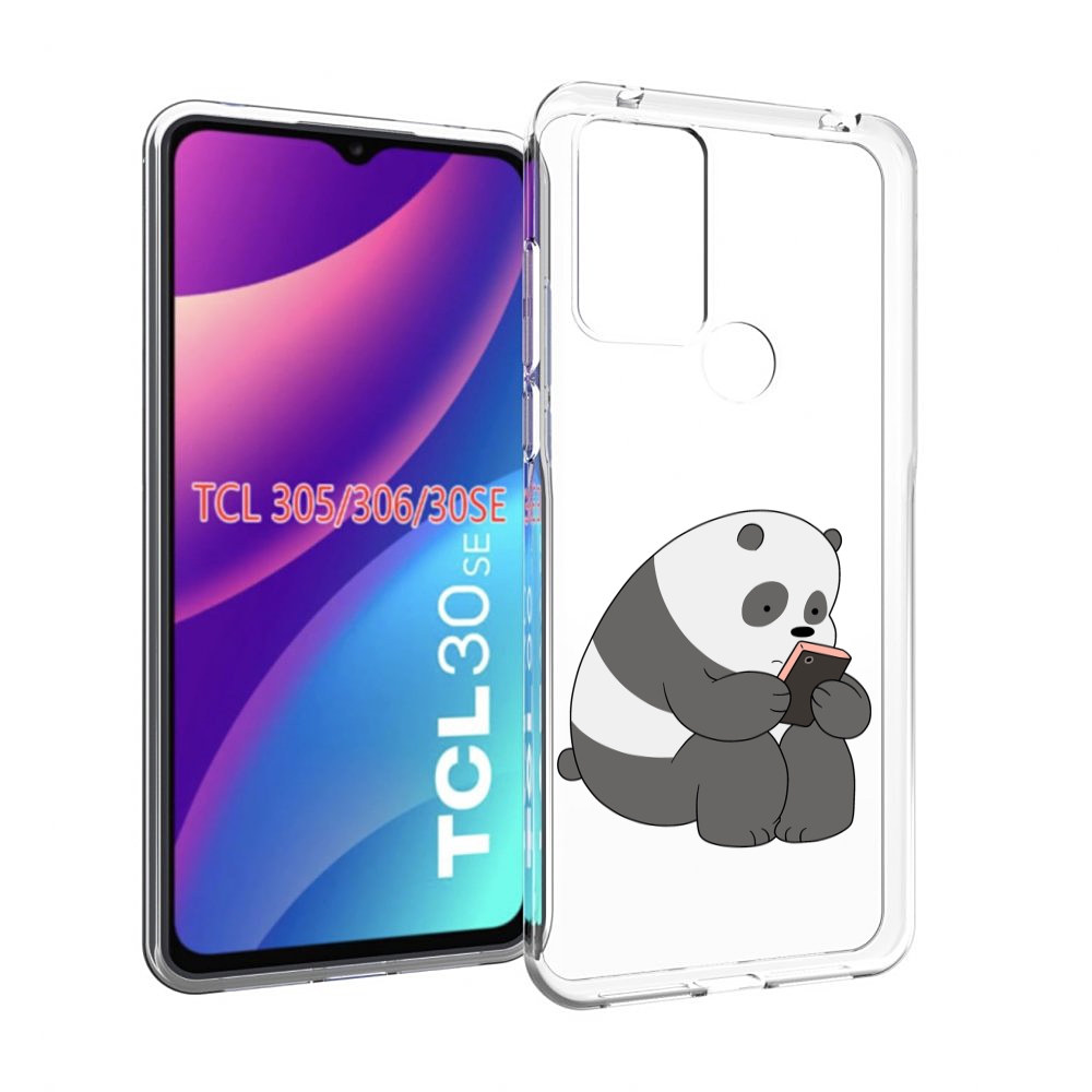 

Чехол MyPads панда-в-телефоне для TCL 30SE/305/306/30E, Tocco