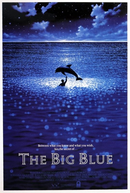 

Постер к фильму "Голубая бездна" (Le grand bleu) Оригинальный 43,2x63,5 см