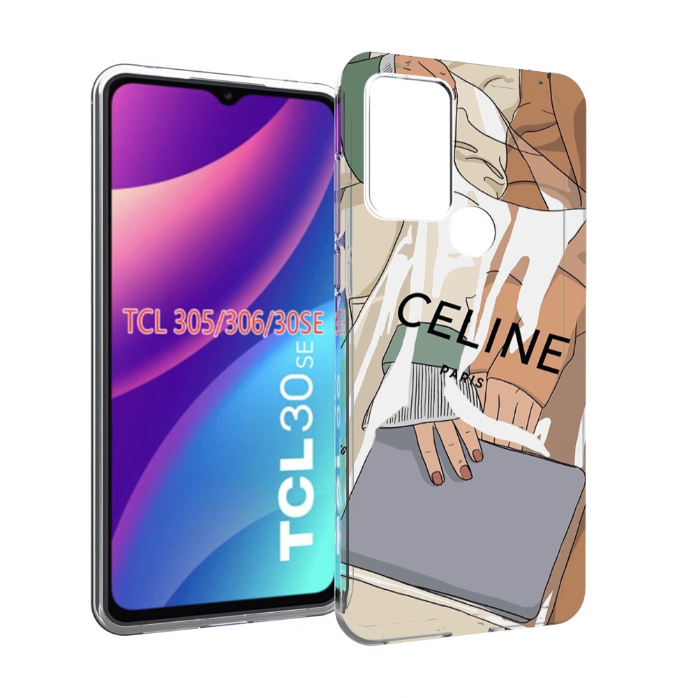 

Чехол MyPads пакет-келин-париж женский для TCL 30SE/305/306/30E, Tocco