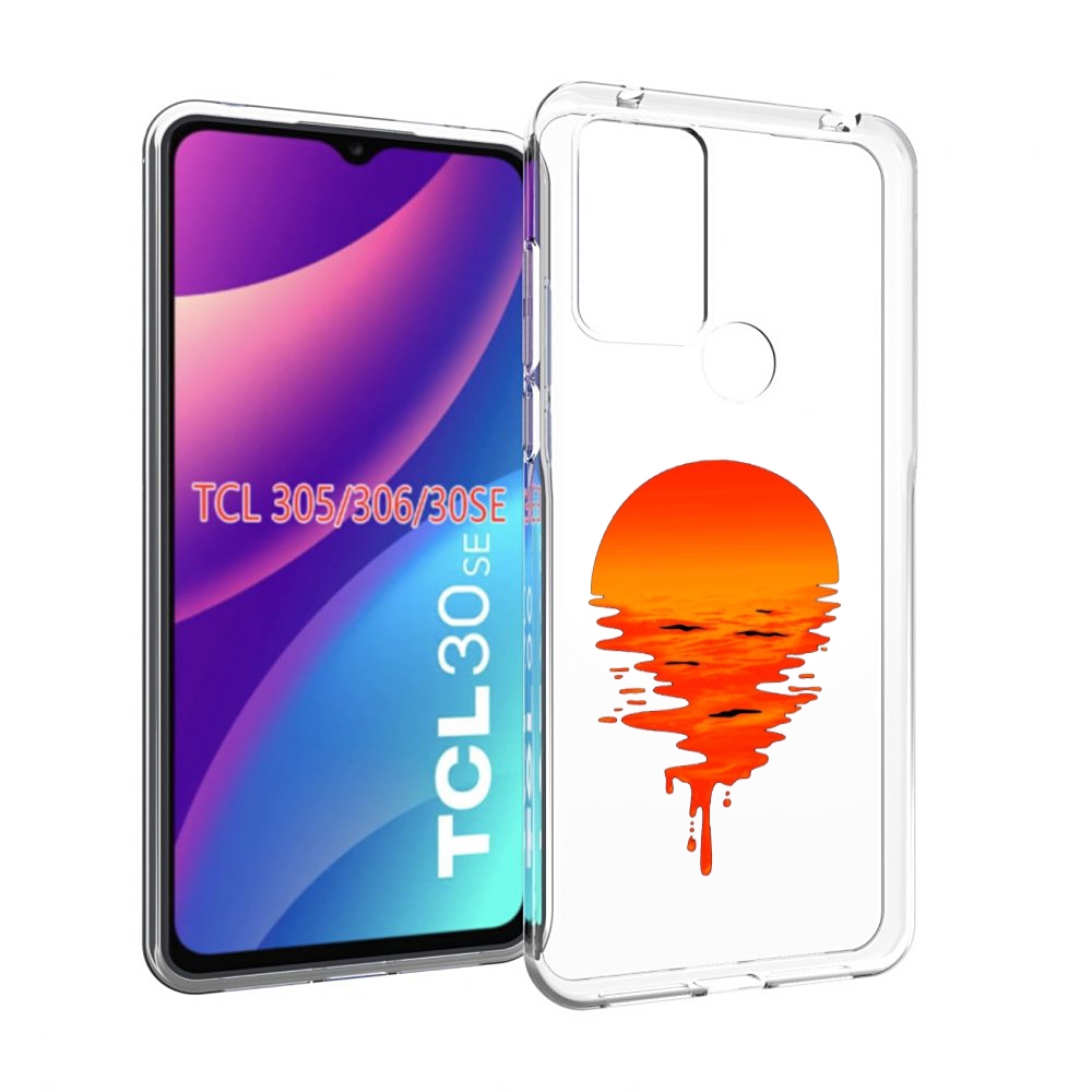 

Чехол MyPads оранжевый закат на воде для TCL 30SE/305/306/30E, Tocco