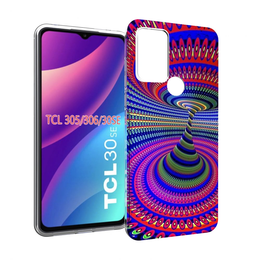 

Чехол MyPads оптическая иллюзия для TCL 30SE/305/306/30E, Tocco