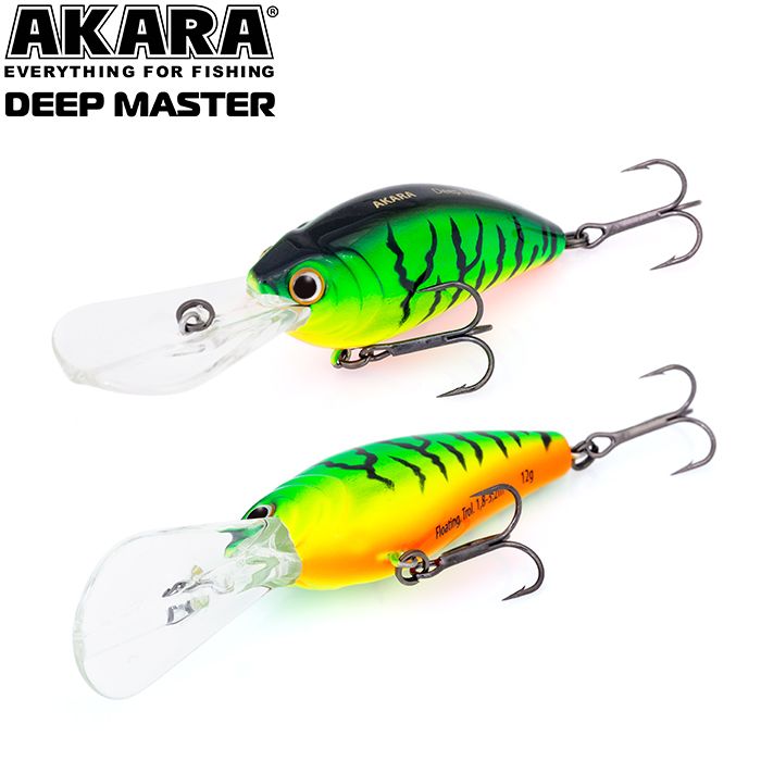 

Воблер Akara Deep Master 60F 12 гр 3/7 oz 3,5 in A68, Разноцветный, Deep Master