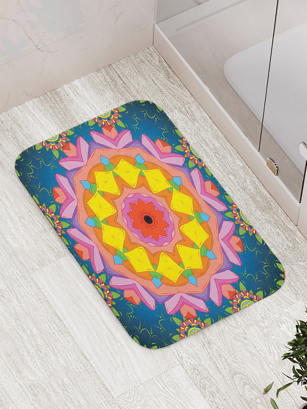 

Коврик противоскользящий для ванной, сауны, бассейна, 77х52 см bath_72855 JoyArty