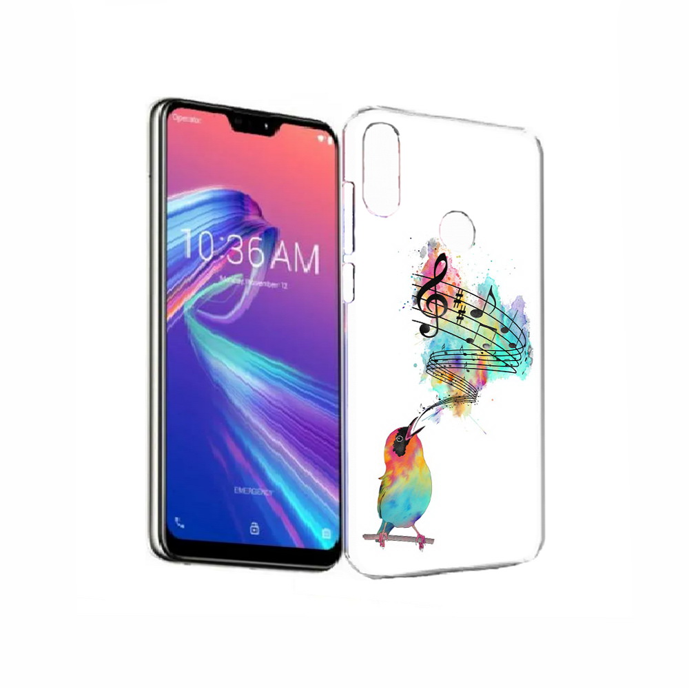 

Чехол MyPads Tocco для Asus ZenFone Max Pro (M2) (ZB631KL) певчая птичка, Прозрачный, Tocco