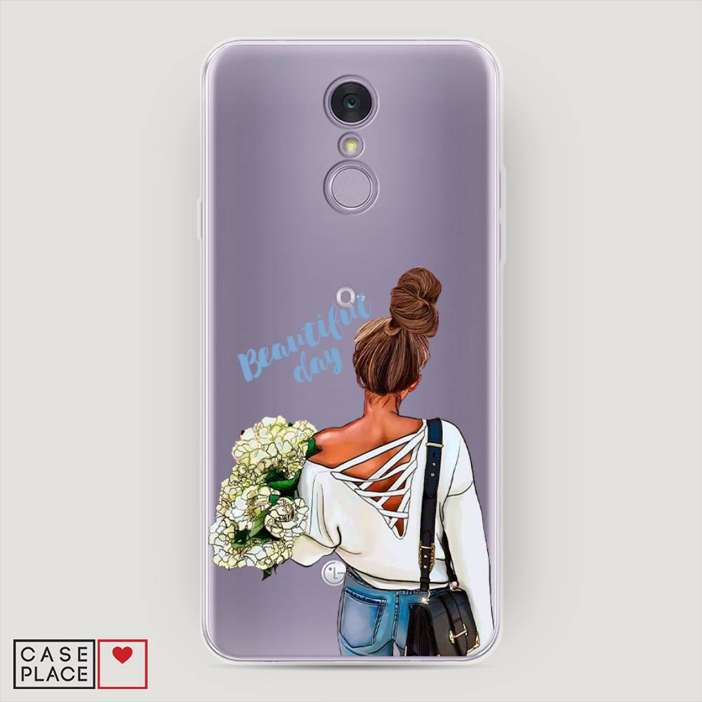 

Чехол Awog на LG Q7 (Plus, Alpha) "Beautiful day vector", Коричневый;белый;зеленый, 83550-6