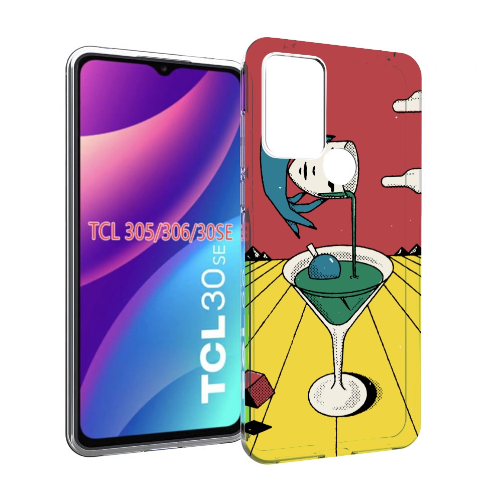 

Чехол MyPads необычный напиток для TCL 30SE/305/306/30E, Tocco