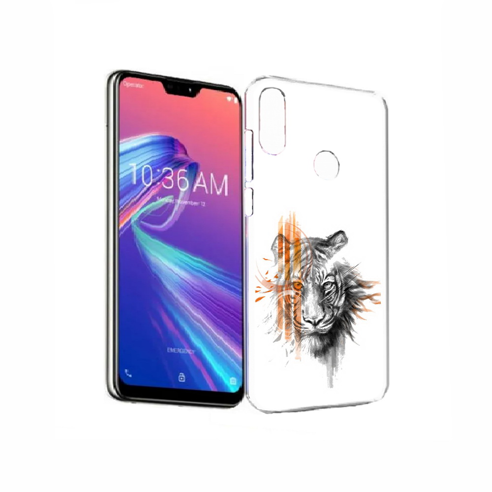 

Чехол MyPads Tocco для Asus ZenFone Max Pro (M2) (ZB631KL) огненный тигр, Прозрачный, Tocco