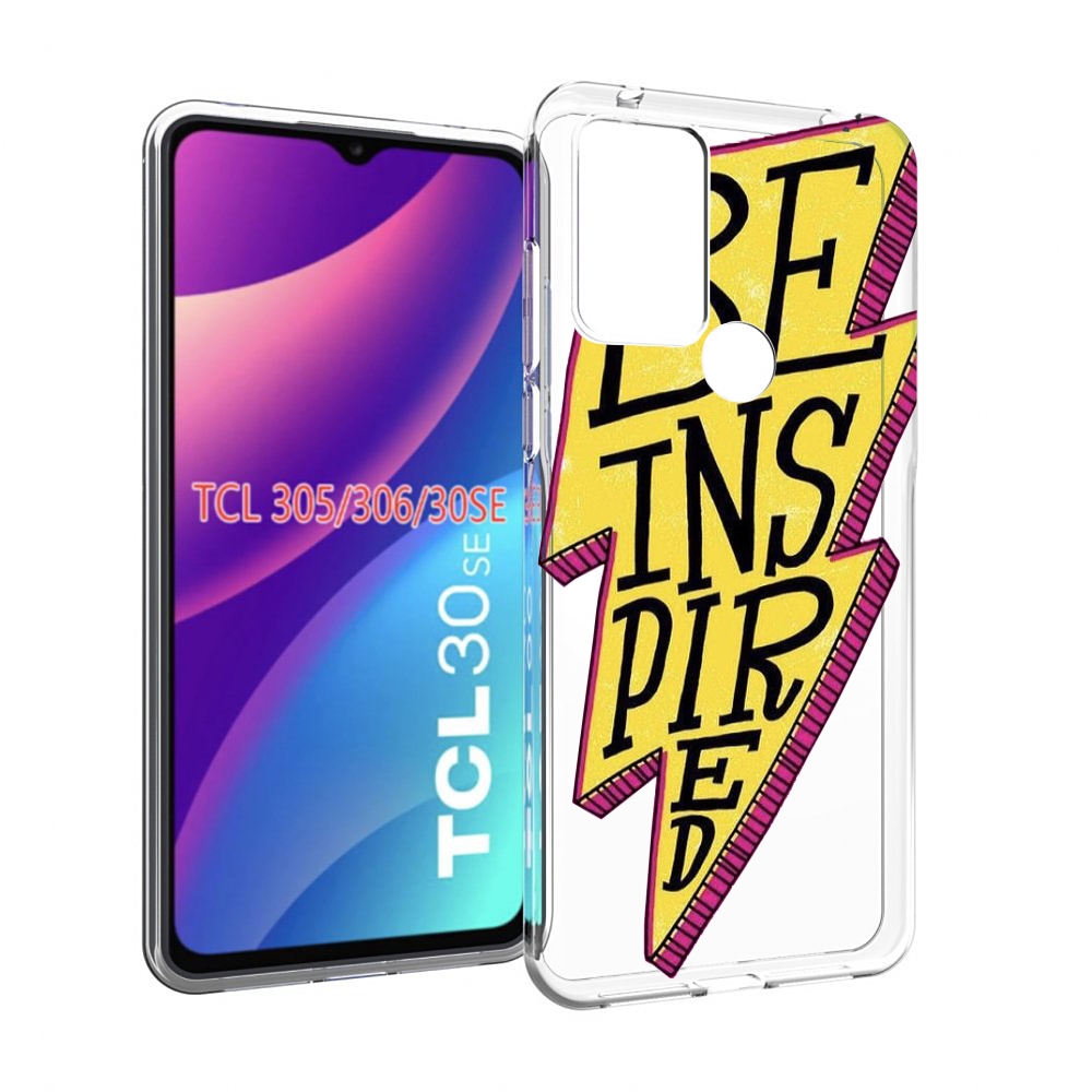 

Чехол MyPads надпись в желтой молнии для TCL 30SE/305/306/30E, Tocco