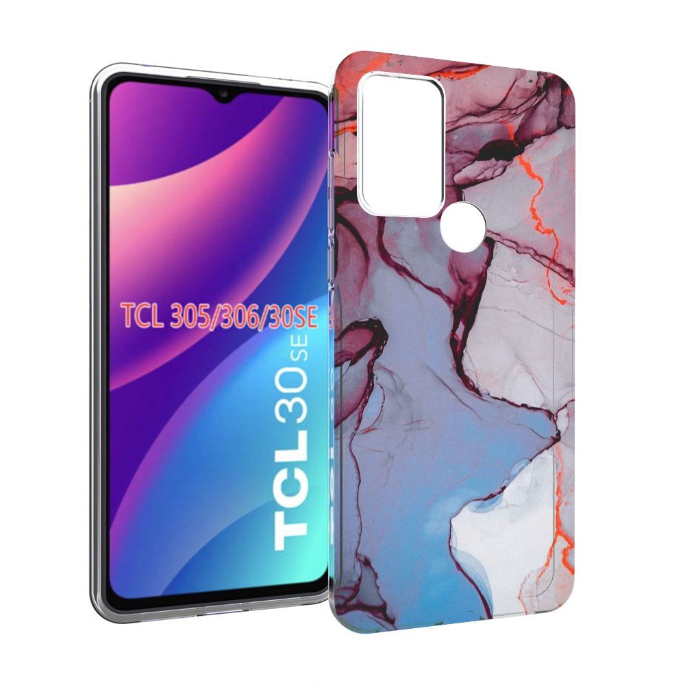 Чехол MyPads мраморный рисунок для TCL 30SE/305/306/30E