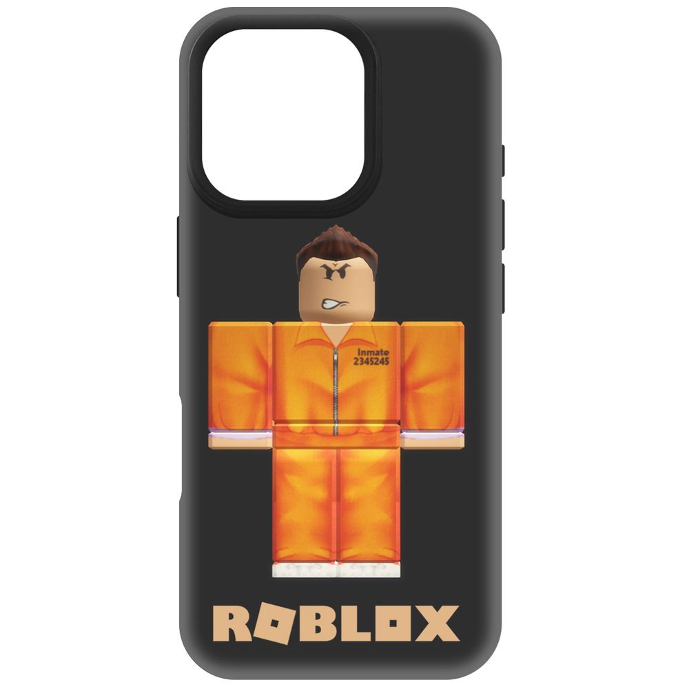 

Чехол-накладка Krutoff Soft Case Roblox-Заключенный для iPhone 16 Pro черный