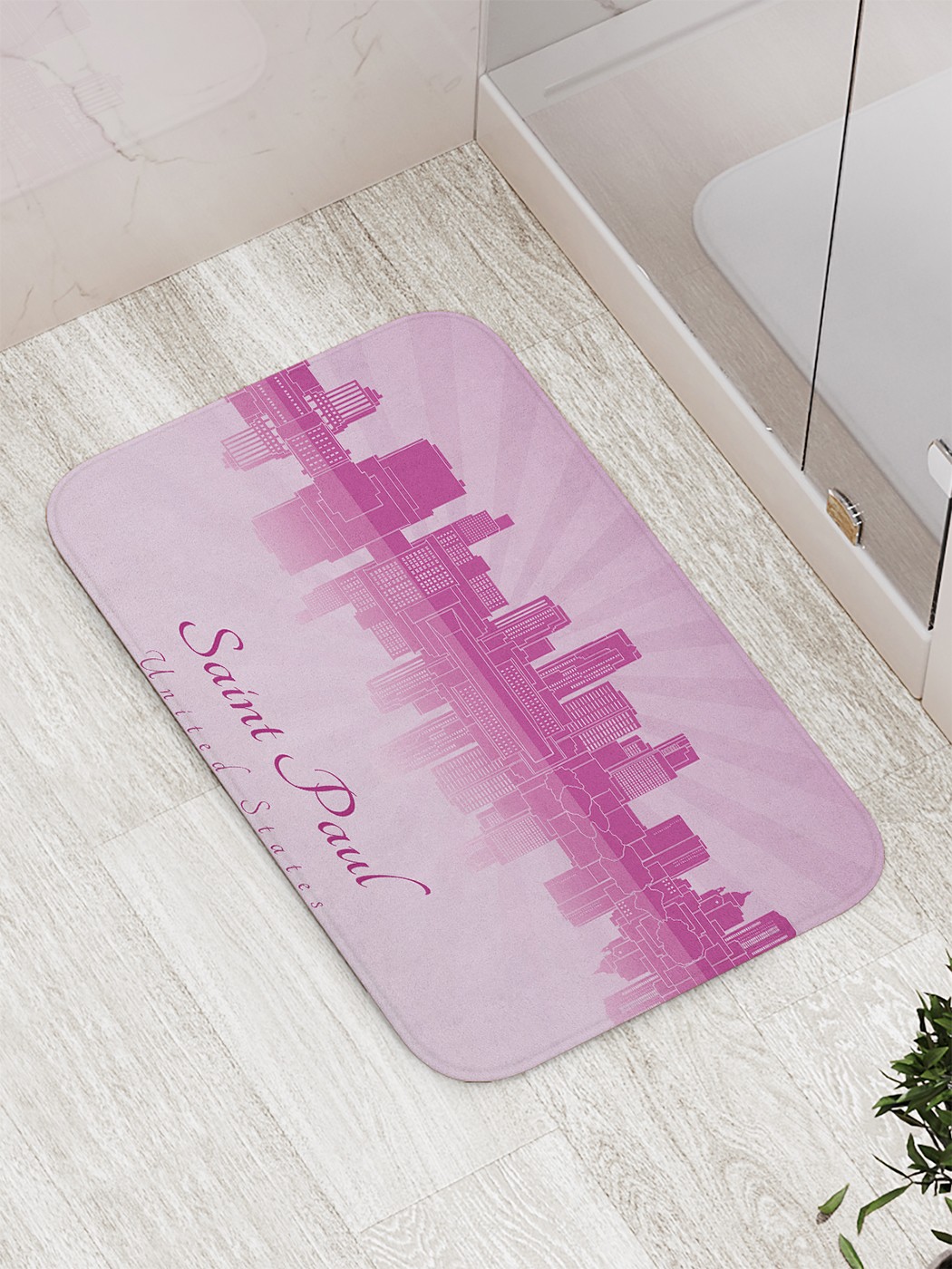 

Коврик противоскользящий для ванной, сауны, бассейна, 77х52 см bath_72709 JoyArty