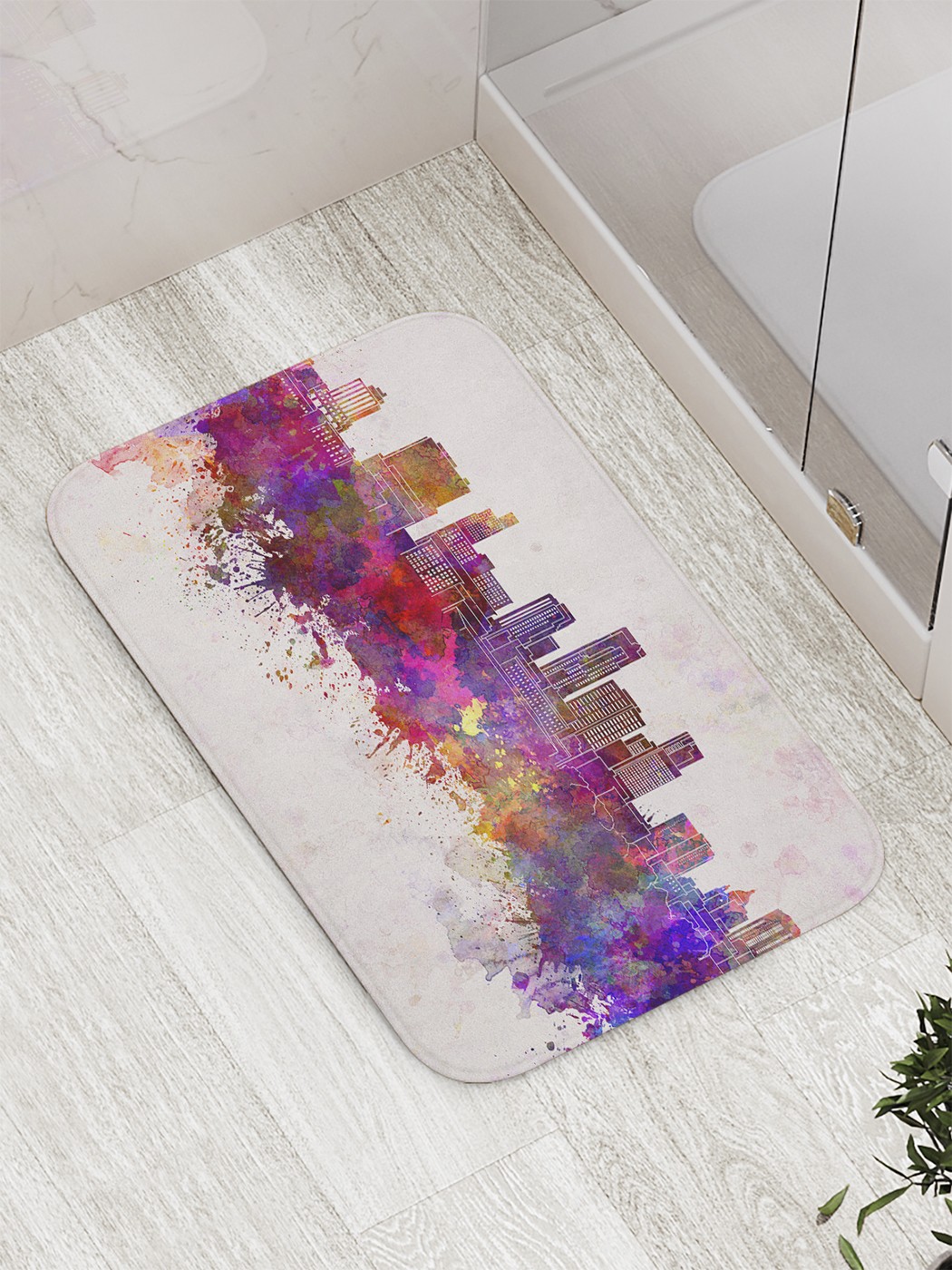 

Коврик противоскользящий для ванной, сауны, бассейна, 77х52 см bath_72707 JoyArty