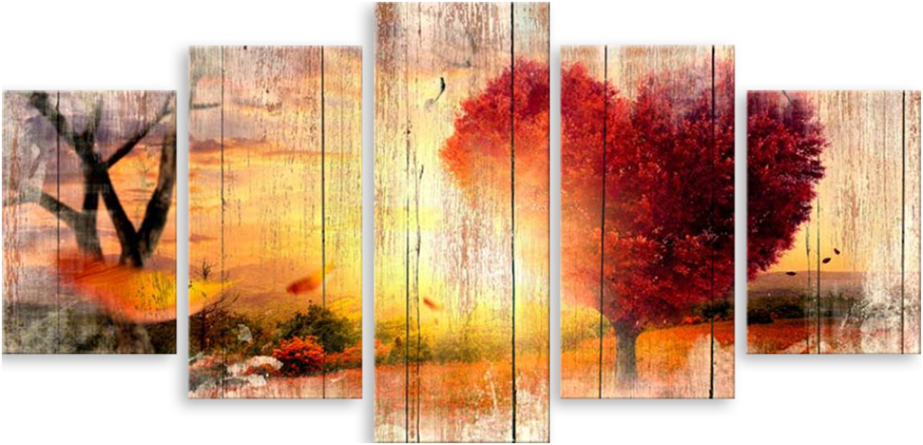 

Картина модульная на холсте Модулка Дерево любви 120x60 см, 4662