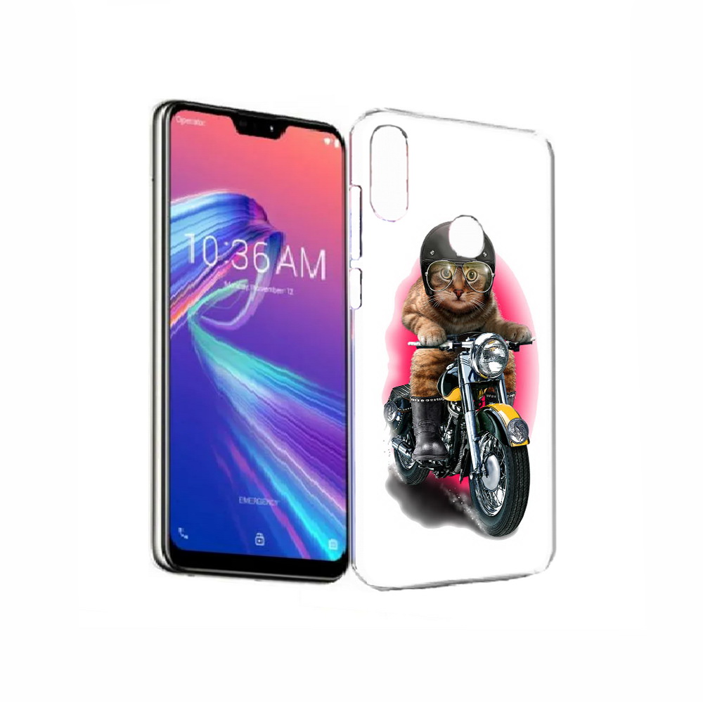 

Чехол MyPads Tocco для Asus ZenFone Max Pro (M2) (ZB631KL) мото-кот, Прозрачный, Tocco
