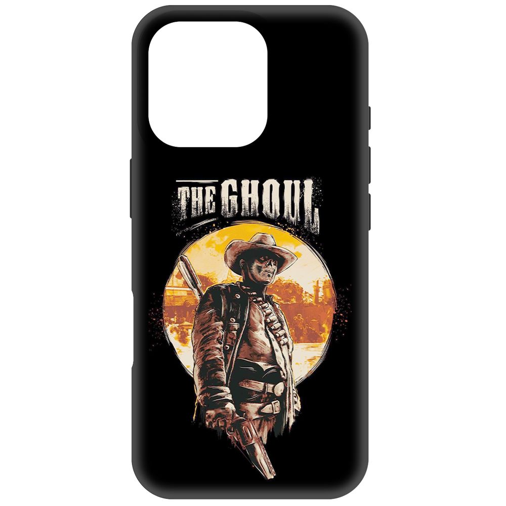

Чехол-накладка Krutoff Soft Case Фоллаут (Fallout) - Гуль для iPhone 16 Pro черный
